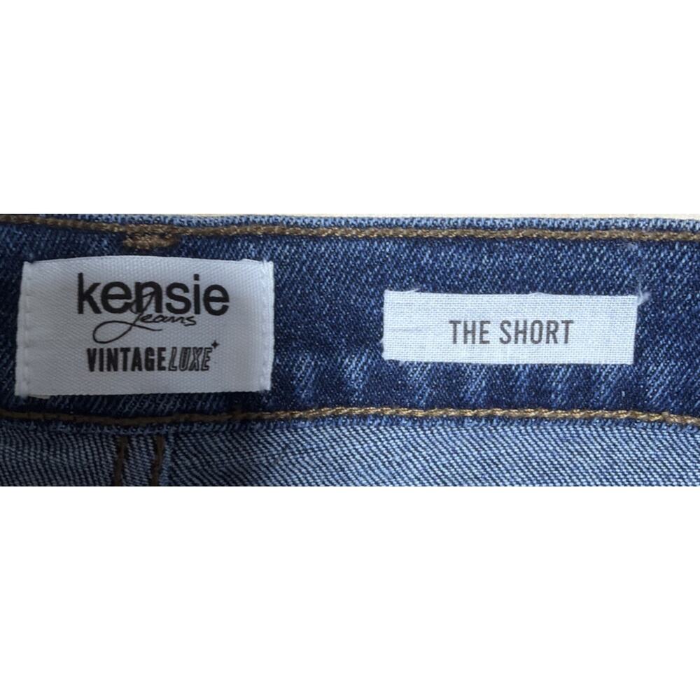 Kensie Jeans Vintage Luxe Women's The Short Size 6/28 Lesina Blue Denim Shorts - Picture 3 of 8